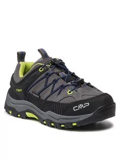 Buty dla dziewczynek - CMP Trekkingi Kids Rigel Low Trekking Shoes Wp 3Q13244 Szary - grafika 1