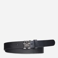Paski - Tommy Hilfiger Women's Th Logo 2.5 Aw0aw15182 Belts, Black (Black), 90 - miniaturka - grafika 1
