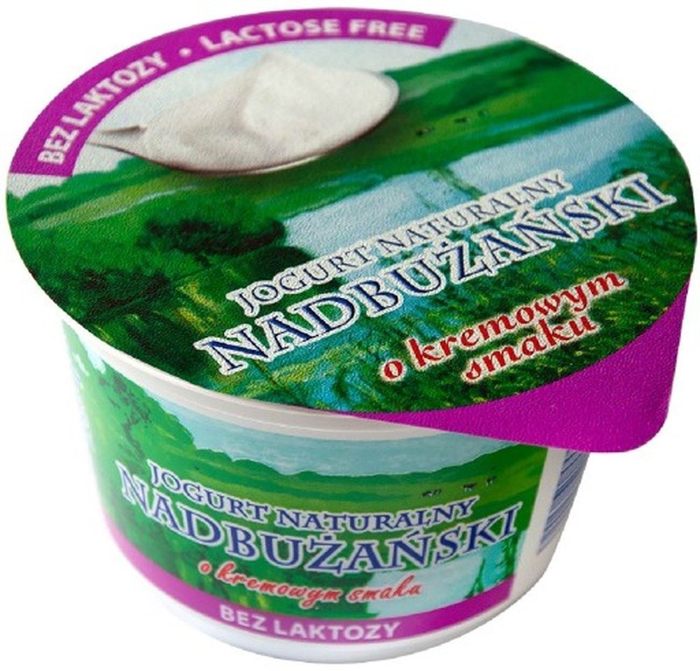 Jogurt naturalny Nadbużański bez laktozy 9% tłuszczu 200 g