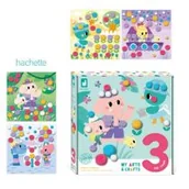 Zabawki kreatywne - Zestaw kreatywny Pompony My arts & crafts 3+ Janod - miniaturka - grafika 1