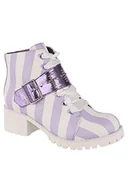 Botki damskie - Bounce Around botki, Q322, białe/lawendowe A, 40 EUR - miniaturka - grafika 1