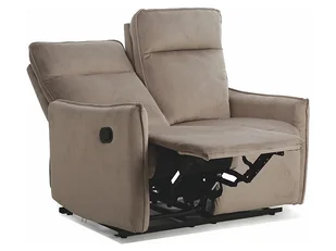 Sofa Rozkładana Travis 2 Czarna / Bluvel 40 Ciemnobeżowa - Sofy i kanapy - miniaturka - grafika 1