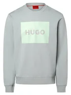 Bluzy męskie - HUGO Bluza męska - Duragol222 Mężczyźni Bawełna niebieski|zielony nadruk, S - miniaturka - grafika 1