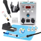 Lutownice - Stacja Lutownicza 2W1 Hotair Lutownica 8586 Groty - miniaturka - grafika 1