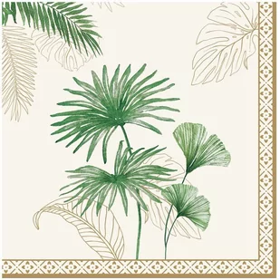 Nuova R2S Easy life SERWETKI PAPIEROWE Exotique - Egzotyczne Liście Tropical 414 EXOT - Folia, papier śniadaniowy, serwetki - miniaturka - grafika 1