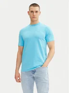 Koszulki męskie - KARL LAGERFELD T-Shirt 755750 552221 Turkusowy Regular Fit - miniaturka - grafika 1