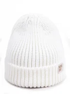 Czapki damskie - Czapka zimowa dziewczęca GOOD DAY biała 50-52 - miniaturka - grafika 1