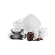 Serwisy obiadowe - Zestaw kawowy z porcelany na 6 osób Carlina, 18 elementów - miniaturka - grafika 1