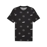 Koszulki sportowe męskie - Męska koszulka PUMA POWER PUMA Black - miniaturka - grafika 1
