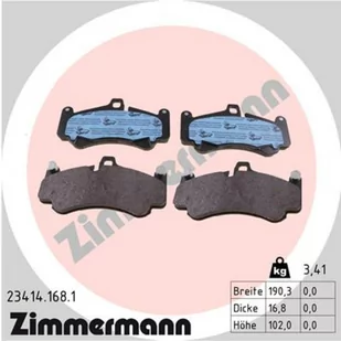Klocki hamulcowe - komplet ZIMMERMANN 23414.168.1 - Klocki hamulcowe - miniaturka - grafika 1