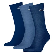 Skarpetki męskie - Skarpety wysokie PUMA PUMA CREW SOCK LIGHT 3P 90794004 – Granatowy - miniaturka - grafika 1