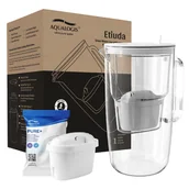 Dzbanki filtrujące - Szklany Dzbanek 2.9L Etiuda Biały z Pure+ - miniaturka - grafika 1