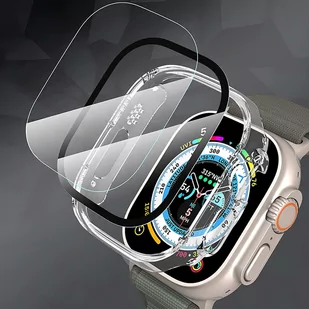 Obudowa ochronna z szkłem Alogy Protector Case 2w1 nakładka etui do Apple Watch Ultra 49mm Przezroczysta - Akcesoria do smartwatchy - miniaturka - grafika 3
