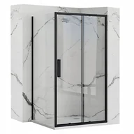 Kabiny prysznicowe - KABINA PRYSZNICOWA NAROŻNA RAPID SLIDE BLACK 100X90 - miniaturka - grafika 1