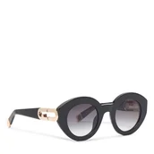 Okulary przeciwsłoneczne - Okulary przeciwsłoneczne Furla WD00157 A.0116 CN O6000 Czarny - miniaturka - grafika 1