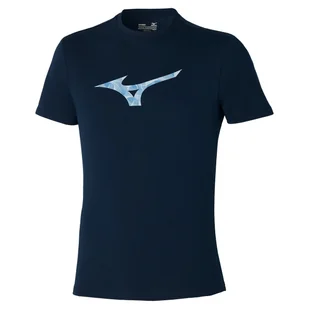 Koszulka męska Mizuno  Paris Graphic Tee Pageant Blue L - Koszulki sportowe męskie - miniaturka - grafika 1