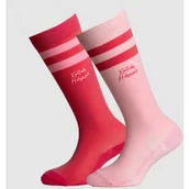 Skarpetki jeździeckie - Kentucky Horsewear Podkolanówki jeździeckie Stripes 2-pak - Kentucky - pink/light rose - miniaturka - grafika 1