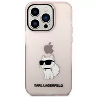 Etui i futerały do telefonów - Karl Lagerfeld Obudowa dla telefonów komórkowych IML Choupette NFT na Apple iPhone 14 Pro KLHCP14LHNCHTCP Różowy - miniaturka - grafika 1