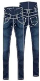 Spodnie jeansowe damskie, ciążowe, slim, ciemnoniebieskie, Bellybutton - Spodnie damskie - miniaturka - grafika 1