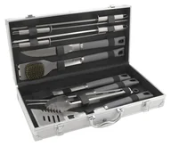 Akcesoria do grilla - Cattara Zestaw narzędzi do grilla GREY LINE - 11 sztuk, obudowa AL - miniaturka - grafika 1