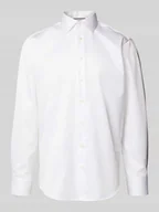 Koszule męskie - Koszula biznesowa o kroju regular fit z kołnierzykiem typu kent - miniaturka - grafika 1