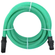 Węże ogrodowe i zraszacze - vidaXL Wąż ssący ze złączami z PVC 7 m 22 mm zielony 151071 - miniaturka - grafika 1