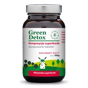 AuraHerbals Green Detox - tabletki oczyszczające (100g/75tabletek) AuraHerbals - Odchudzanie i oczyszczanie - miniaturka - grafika 1