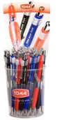 Długopisy - Toma DŁUGOPIS MEDIUM AUTOMATYCZNY MIX KOLORÓW TO-038 - miniaturka - grafika 1