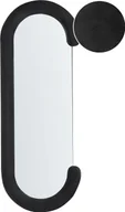 Lustra - BELIANI Lustro ścienne czarne rama z płyty MDF szkło 54 x 158 cm nieregularny kształt nowoczesny stylReplika acyjna ozdoba wisząca - miniaturka - grafika 1