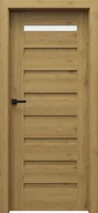 Drzwi wewnętrzne - Porta Drzwi Wewnętrzne Z Szybą Verte Premium D.1 Okleina Dąb Naturalny - miniaturka - grafika 1