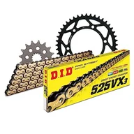 Części motocyklowe - Zestaw łańcuchów DID stal 525VX3 / 108 nitowy zamek do Suzuki GSX-R 750 ccm rok prod. 1998-1999 - miniaturka - grafika 1
