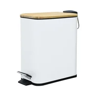 Kosze na śmieci - Kosz 5 l VERTO biały - miniaturka - grafika 1