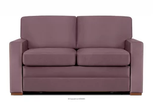 Sofa rozkładana do przodu z wygodnym wysokim oparciem różowa EMBER - Sofy i kanapy - miniaturka - grafika 1