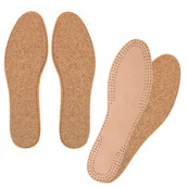 Akcesoria obuwnicze - Wkładki Z Naturalnej Skóry Korek Naturalny Wygoda - miniaturka - grafika 1