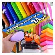 Masy plastyczne - 24 SZT PLASTELONA MAGICZNA SENSO GLINA POLIMEROWA PIANKOWA MASA PLASTYCZNA - miniaturka - grafika 1