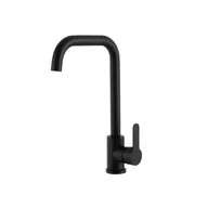 Baterie kuchenne - Bateria kuchenna GranMaster, Ango, jednouchwytowa z obrotową wylewką, czarna, wysoka 320 mm 1 szt. - miniaturka - grafika 1