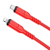 Kable USB - HOCO kabel Typ C do iPhone Lightning 8-pin PD 20W VICTORY X59 2m czerwony - miniaturka - grafika 1