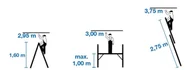 Drabiny - FANMART Podest roboczy aluminiowy 2x6 mini rusztowanie (wysokość robocza: 3m/3,75m) 47681860 - miniaturka - grafika 1