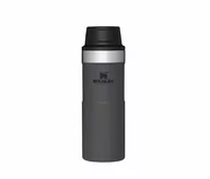 Kubki termiczne - Kubek termiczny Stanley 350 ml TRIGGER ACTION TRAVEL MUG (grafitowy) Charcoal - miniaturka - grafika 1