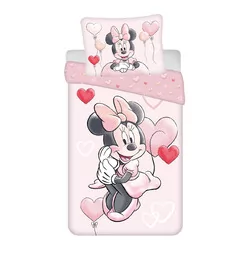 Jerry Fabrics Pościel bawełniana 140x200 Minnie Balloon 02 poszewka 70x90 - Pościel - miniaturka - grafika 1