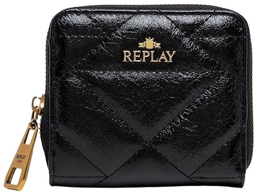 Replay Damski portfel na akcesoria podróżne FW5348, 0098 Black, 0098 Czarny, L 11 X H 10 X D 2 CM