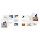 Ramki na zdjęcia - Zestaw Ramek Drewnianych- Galeria Ramek Na 14 Zdjęć - miniaturka - grafika 1