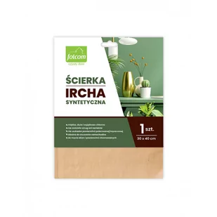 Ścierka IRCHA syntetyczna 30x40cm FOLCOM ŚC02/20/11 - Ręczniki papierowe - miniaturka - grafika 1