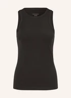 Koszulki i topy damskie - Icebreaker Tank Top Lotus Z Wełną Merino schwarz - miniaturka - grafika 1