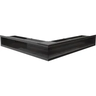 Akcesoria kominkowe - Kratki.pl Kratka wentylacyjna luft narożny 560x560x90 mm - kolor czarny LUFT/NS/90/ - miniaturka - grafika 1
