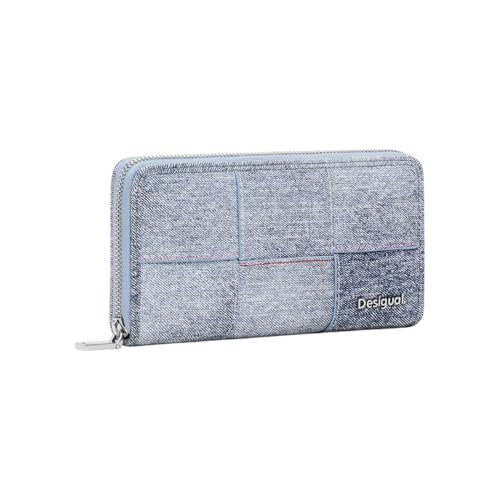 Desigual MONE_Yoko PU Denim FI, Bi-Fold Wallet Women's, 0, Niebieski, 0