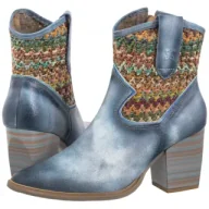 Botki damskie - Kowbojki Niebieskie 06810-06/00-1 (MA1319-b) Maciejka - miniaturka - grafika 1