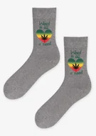 Skarpetki męskie - Skarpety męskie z liściem w sercu Weed Love 2 Marilyn - MARILYN - miniaturka - grafika 1