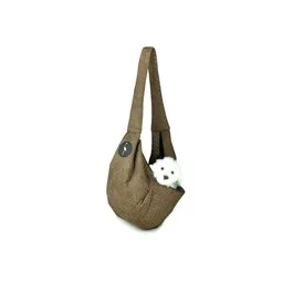 Lauren Design Nosidło dla psa 50x22x22 cm - brązowe - Sprzęt podróżny i transportery dla psów - miniaturka - grafika 1