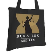 Torby i wózki na zakupy - Torba Bawełniana dla Prawnika Czarna Na Prezent ekologiczna Trwały Nadruk - miniaturka - grafika 1